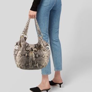 Michael Michael Kors Shoulder Bag Neutrals Suede Animal Print.🤩😍